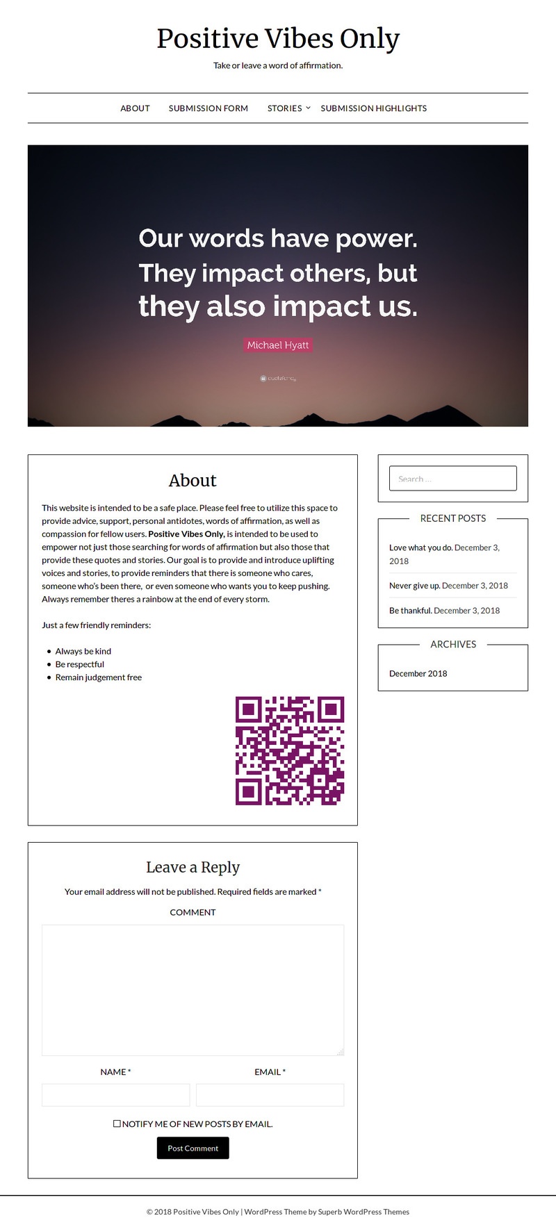 A Screenshot of www.serentopia.com